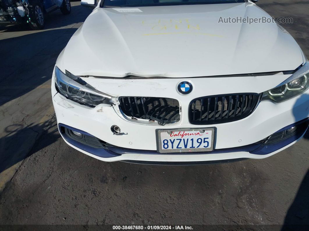 2018 Bmw 430i   White vin: WBA4W3C51JAF91458