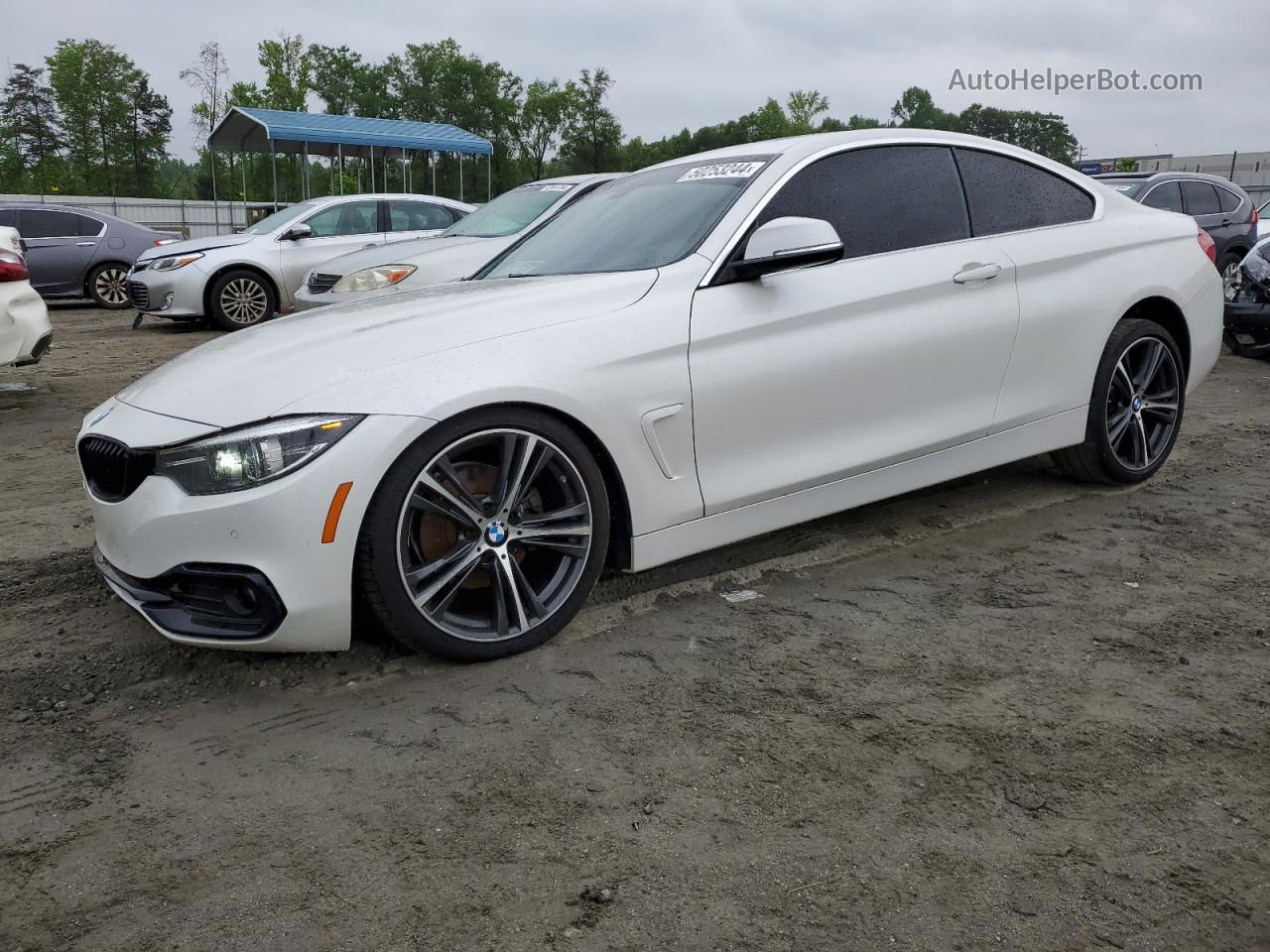 2018 Bmw 430i  White vin: WBA4W3C52JAC97244