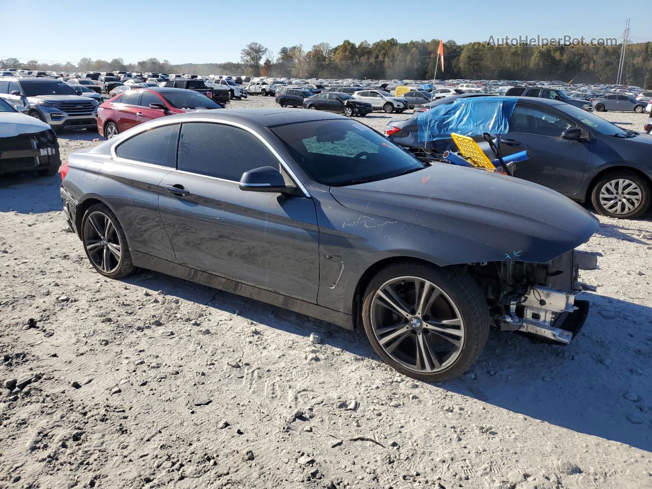 2018 Bmw 430i  Gray vin: WBA4W3C54JAF91289