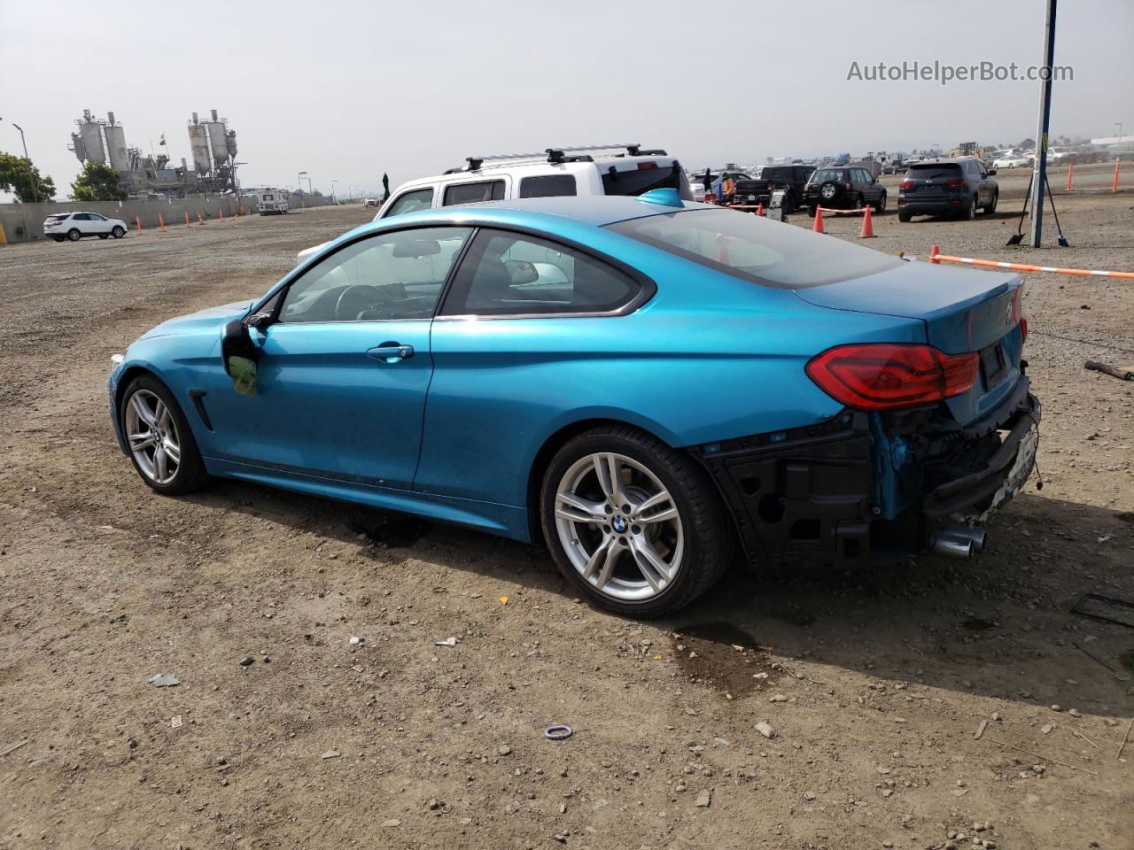 2018 Bmw 430i  Turquoise vin: WBA4W3C55JAB87286