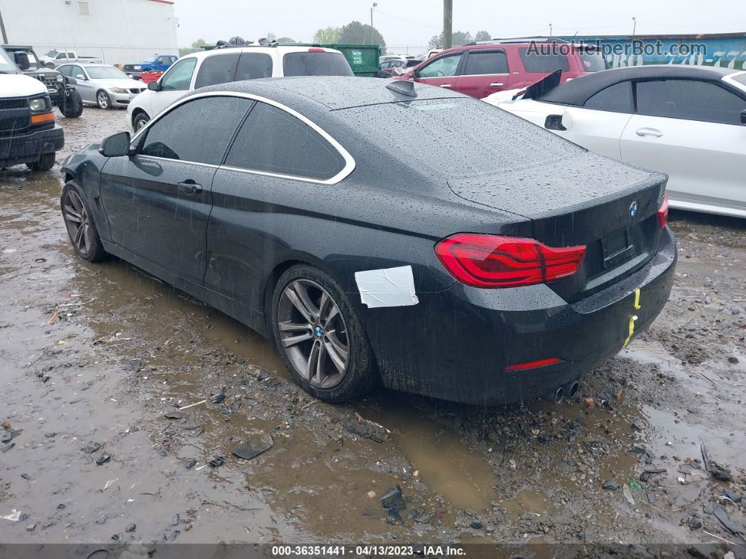 2018 Bmw 4 Series 430i Black vin: WBA4W3C55JAC97528