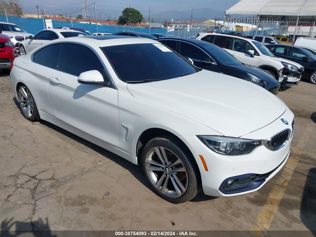 2018 Bmw 430i   White vin: WBA4W3C55JAF91429