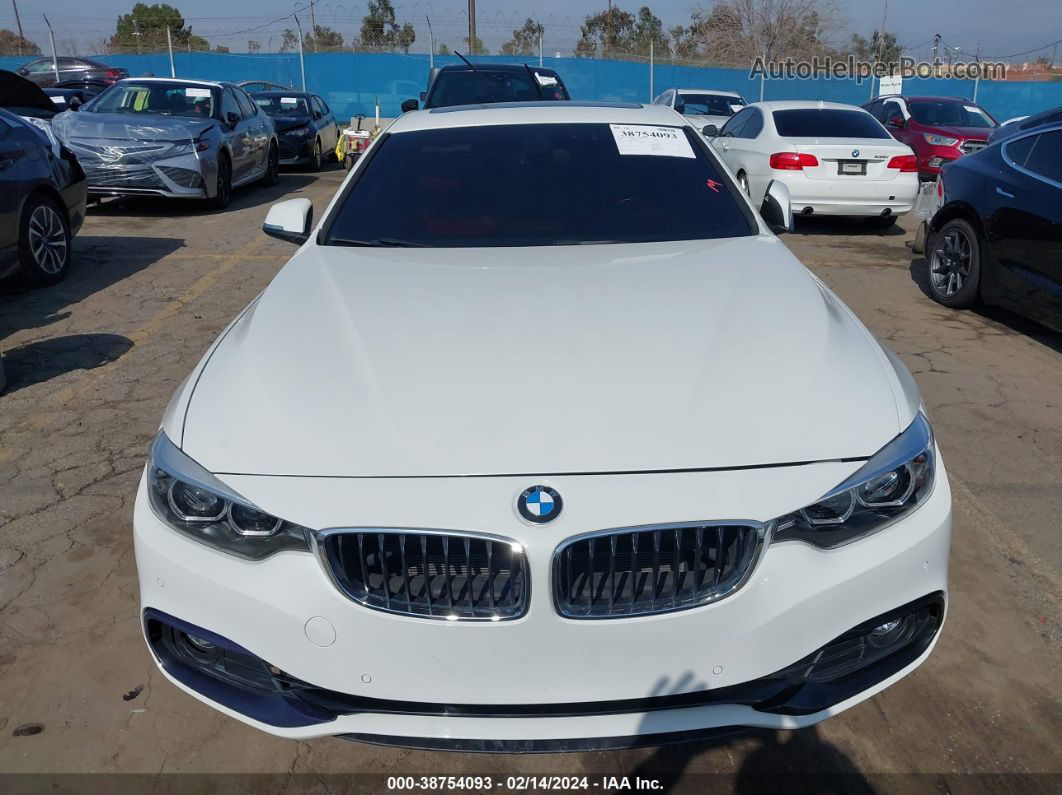 2018 Bmw 430i   White vin: WBA4W3C55JAF91429