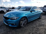 2018 Bmw 430i  Turquoise vin: WBA4W3C56JAC97554