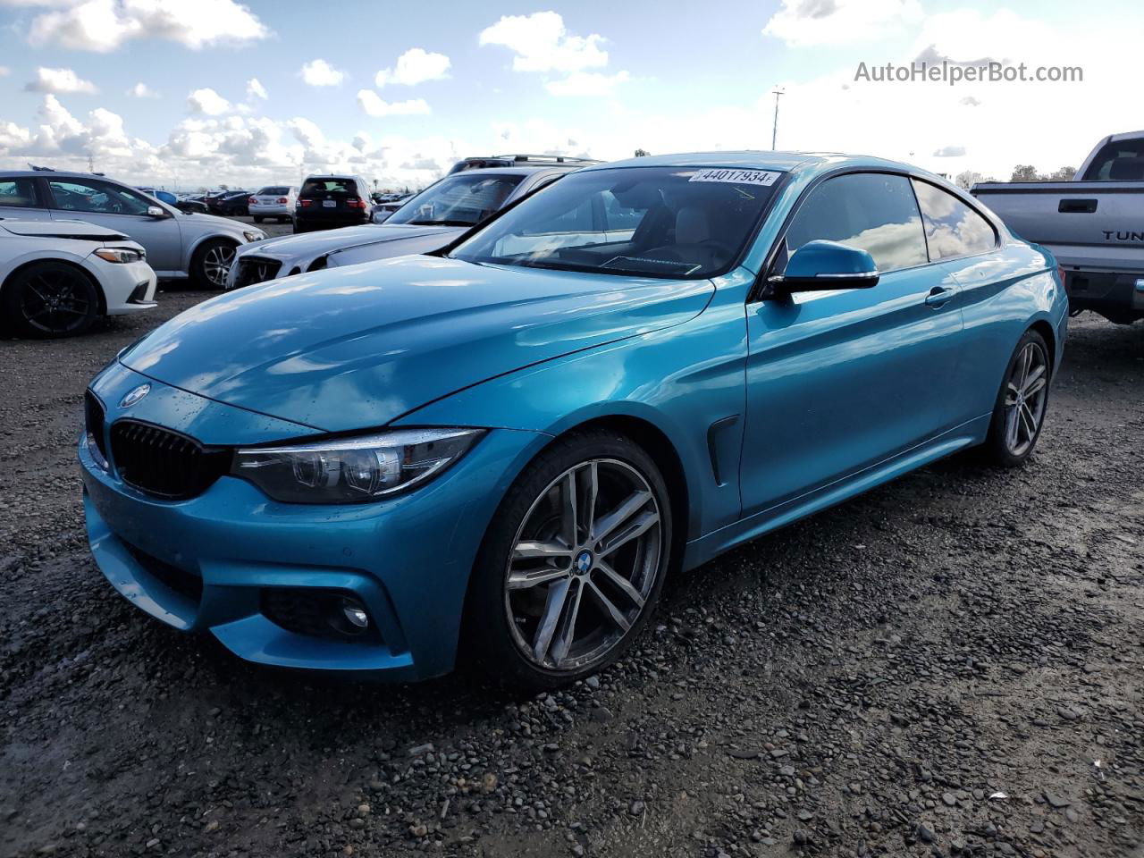 2018 Bmw 430i  Turquoise vin: WBA4W3C56JAC97554