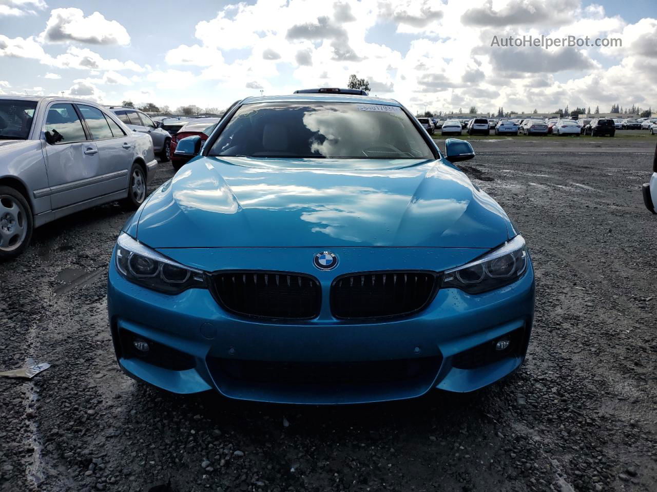 2018 Bmw 430i  Turquoise vin: WBA4W3C56JAC97554