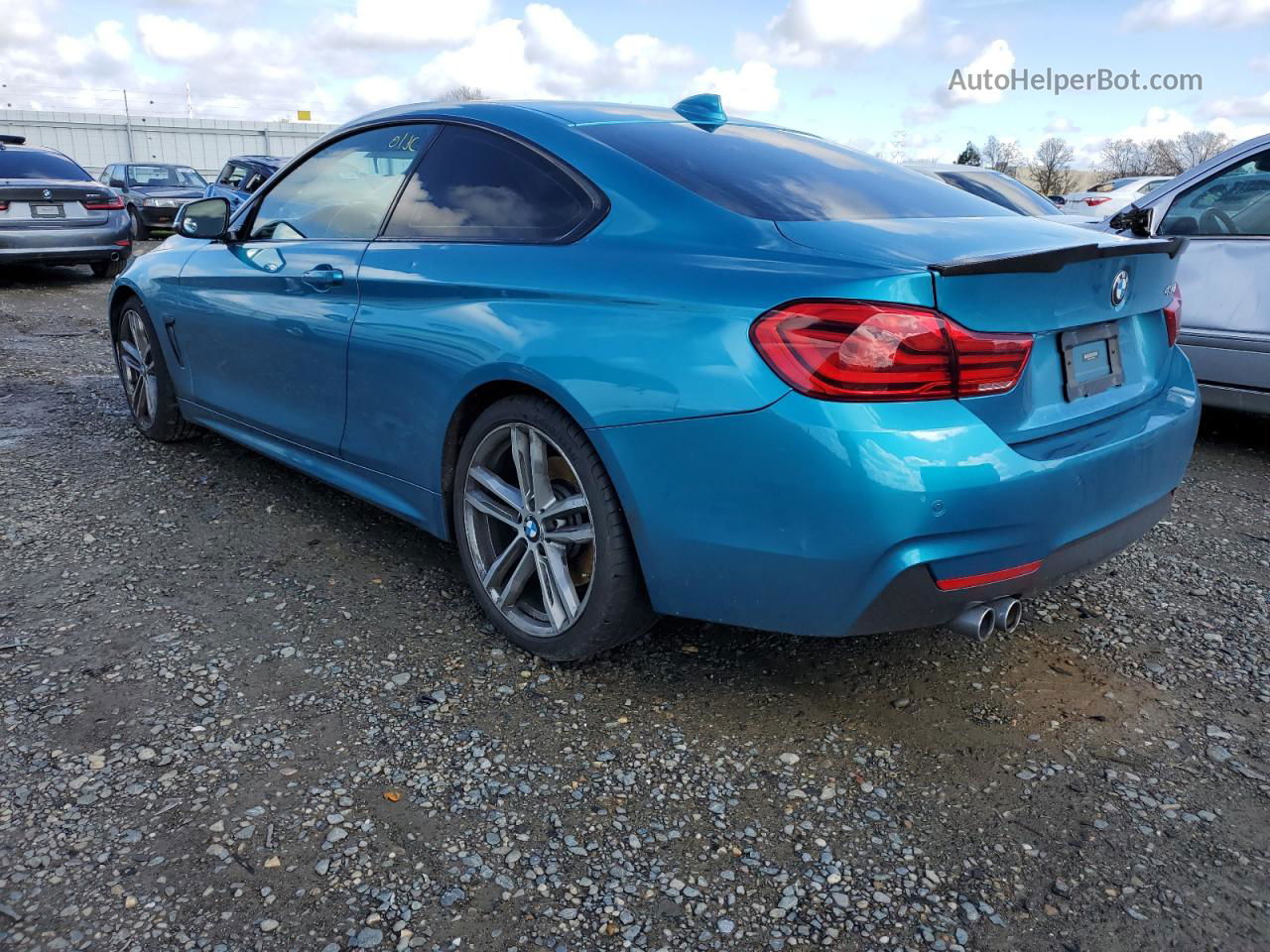 2018 Bmw 430i  Turquoise vin: WBA4W3C56JAC97554