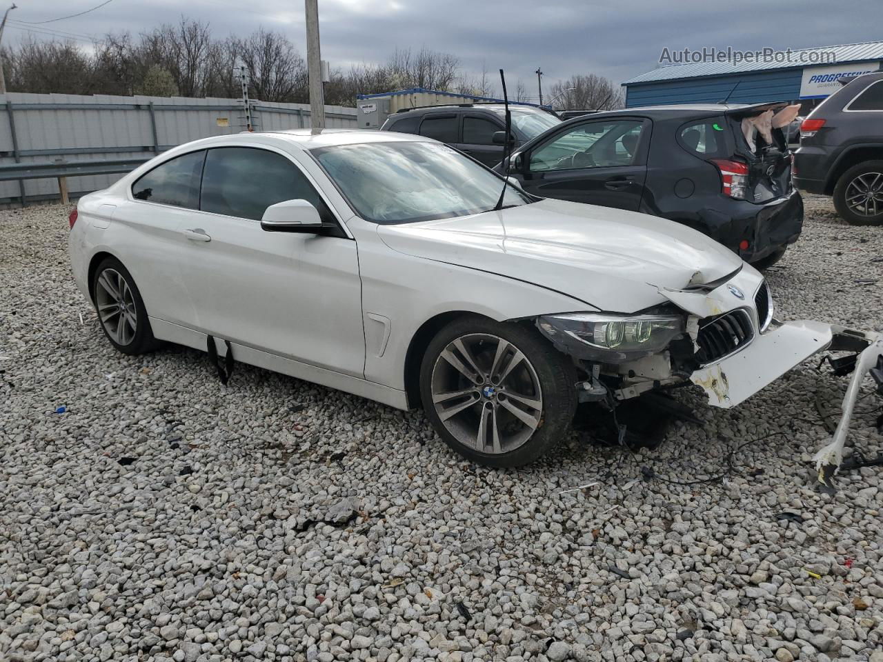 2018 Bmw 430i  White vin: WBA4W3C56JAC97599