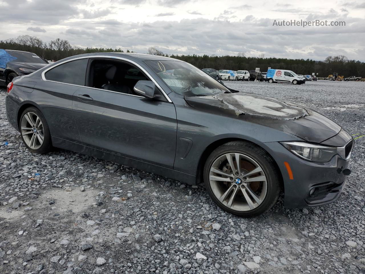 2018 Bmw 430i  Угольный vin: WBA4W3C59JAC97578