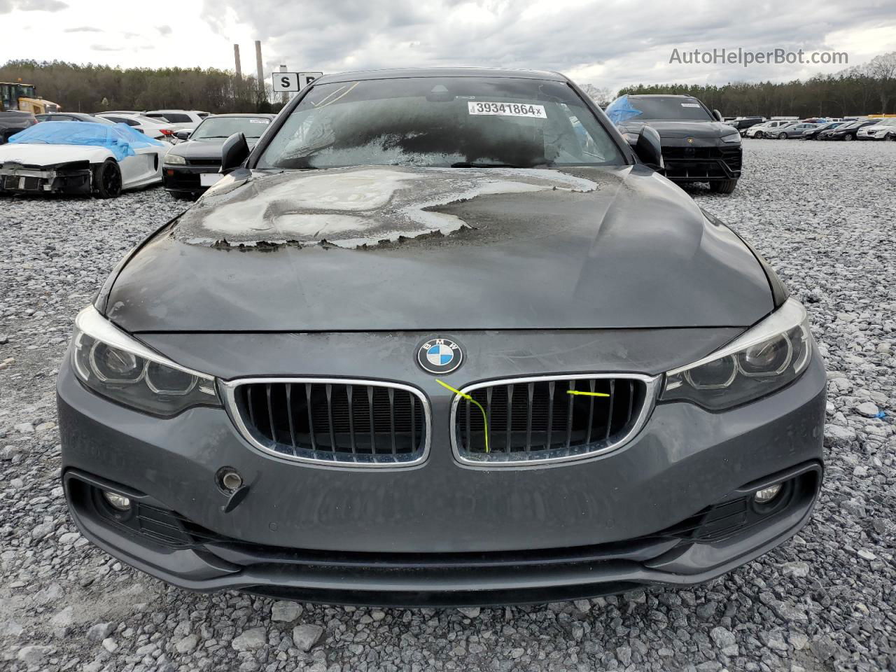 2018 Bmw 430i  Угольный vin: WBA4W3C59JAC97578