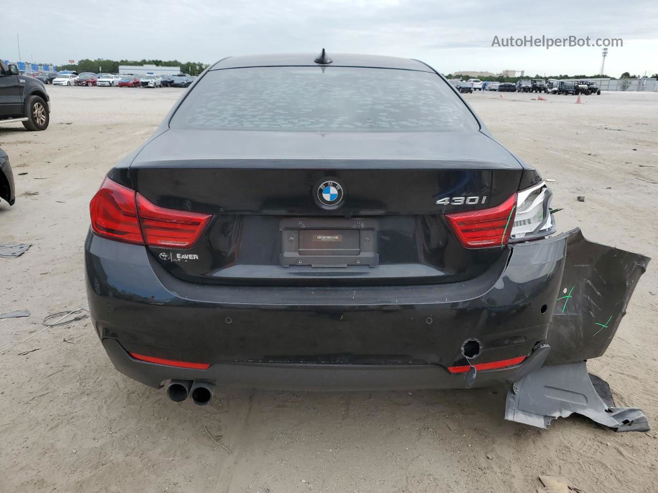 2018 Bmw 430i  Черный vin: WBA4W3C5XJAB87204