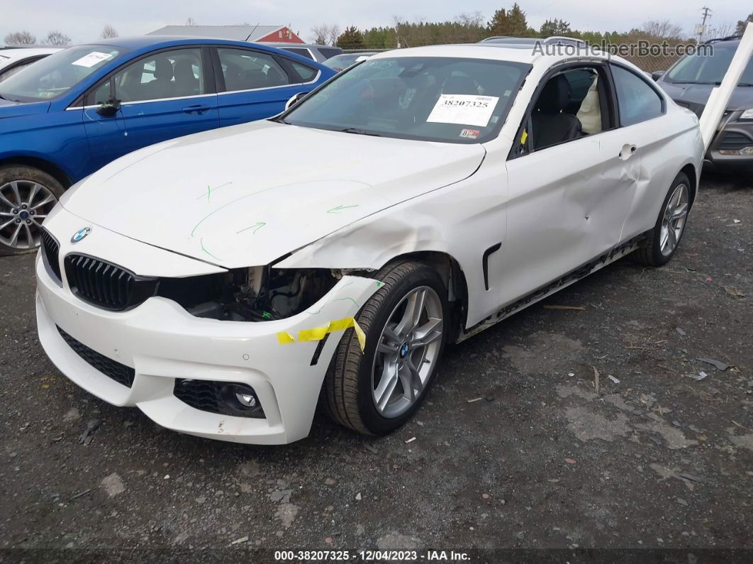 2020 Bmw 4 Series 430i Xdrive White vin: WBA4W5C07LFJ44278