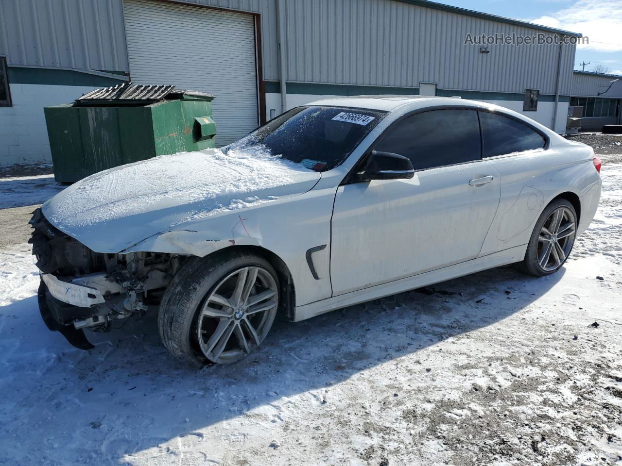 2018 Bmw 430xi  White vin: WBA4W5C54JAA66941