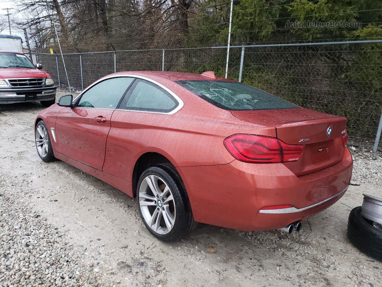 2018 Bmw 430xi  Orange vin: WBA4W5C58JAA49480