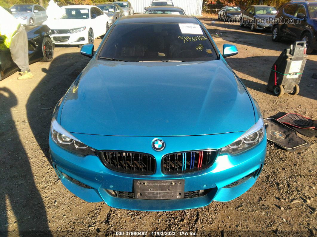 2018 Bmw 430i Xdrive Blue vin: WBA4W5C59JAD32664