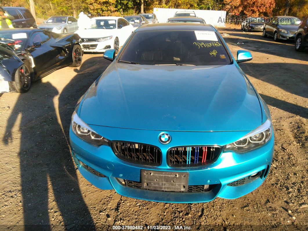 2018 Bmw 430i Xdrive Blue vin: WBA4W5C59JAD32664