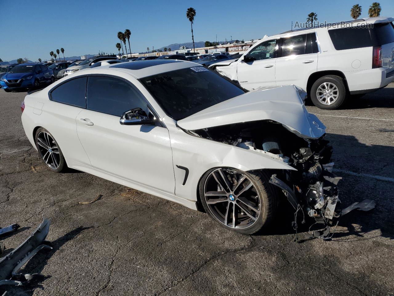 2020 Bmw 440i  White vin: WBA4W7C08LAH17183