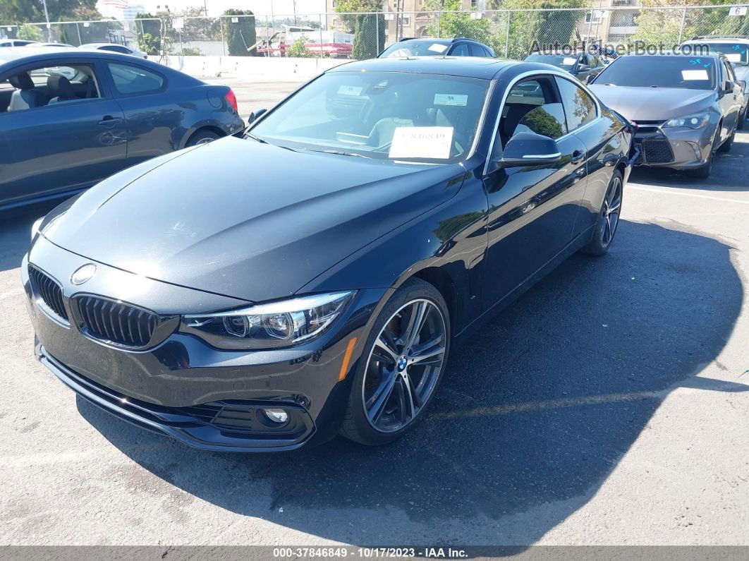 2020 Bmw 4 Series 440i Black vin: WBA4W7C0XLFJ06474