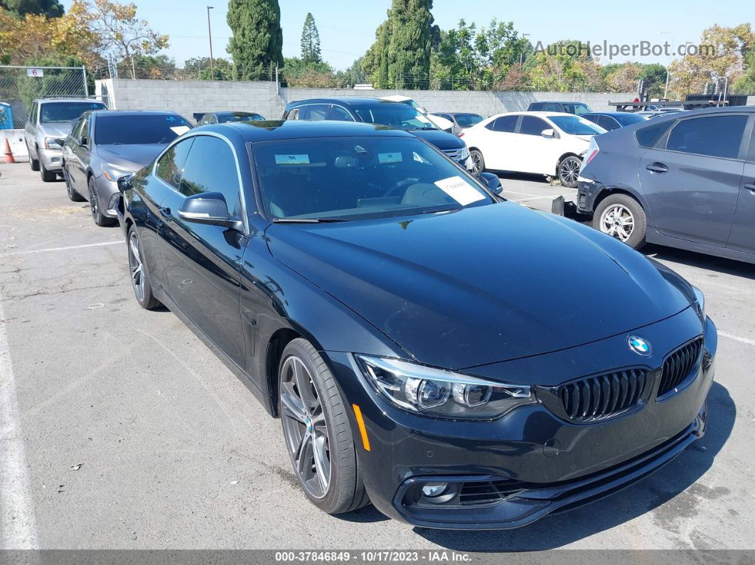 2020 Bmw 4 Series 440i Black vin: WBA4W7C0XLFJ06474