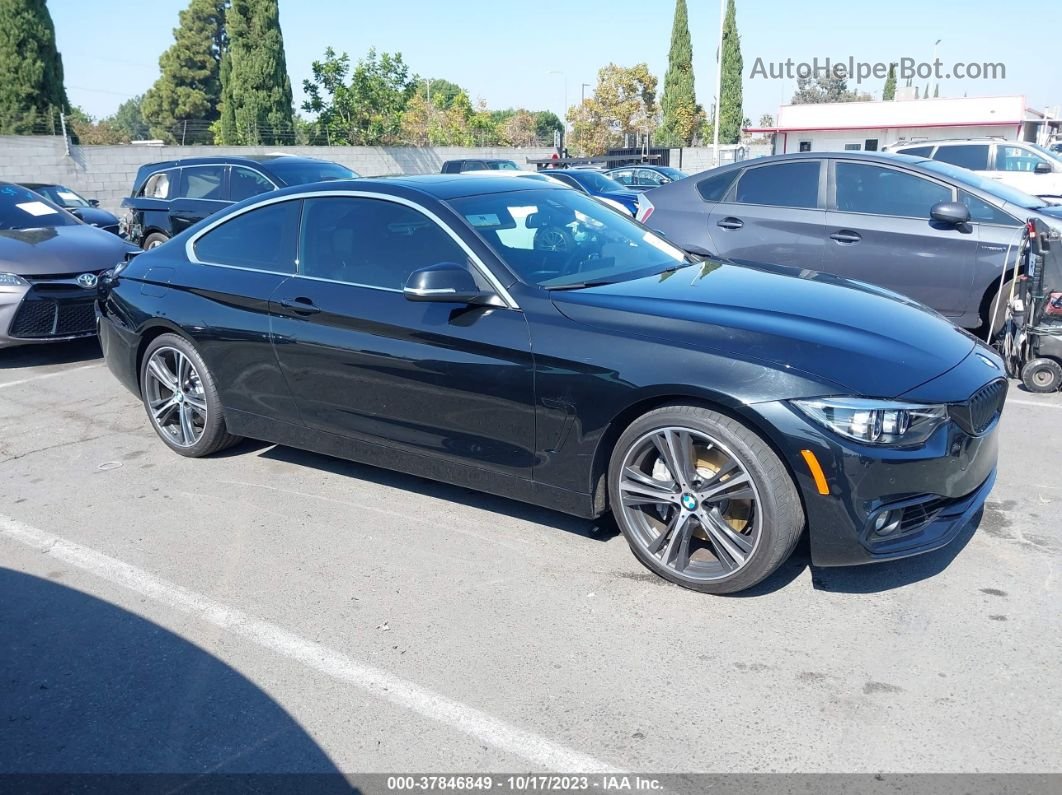 2020 Bmw 4 Series 440i Black vin: WBA4W7C0XLFJ06474