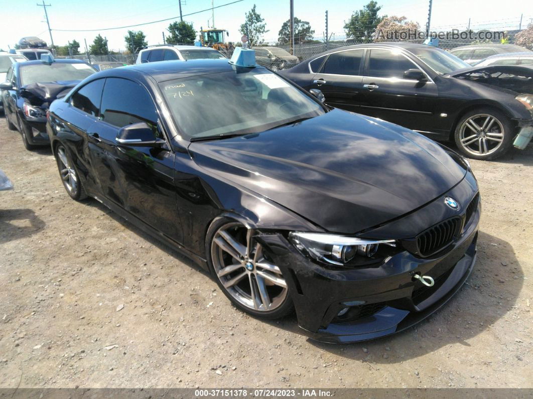 2018 Bmw 4 Series 440i Black vin: WBA4W7C51JAB93447