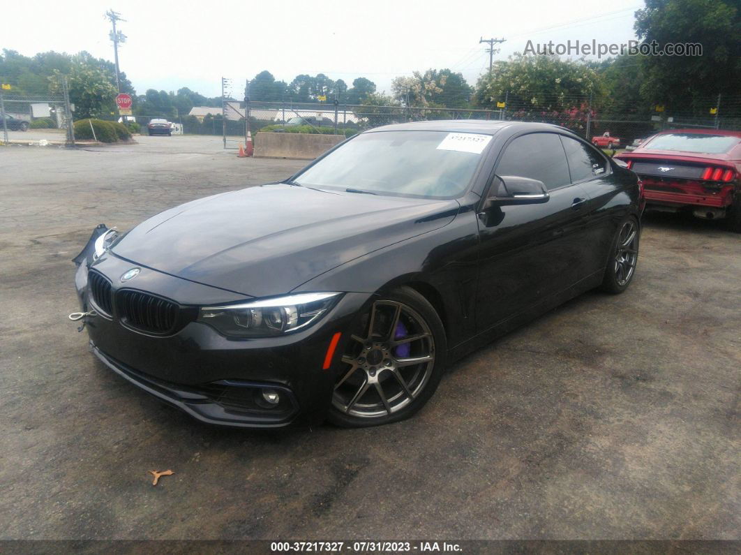 2018 Bmw 4 Series 440i Black vin: WBA4W7C58JAD29119