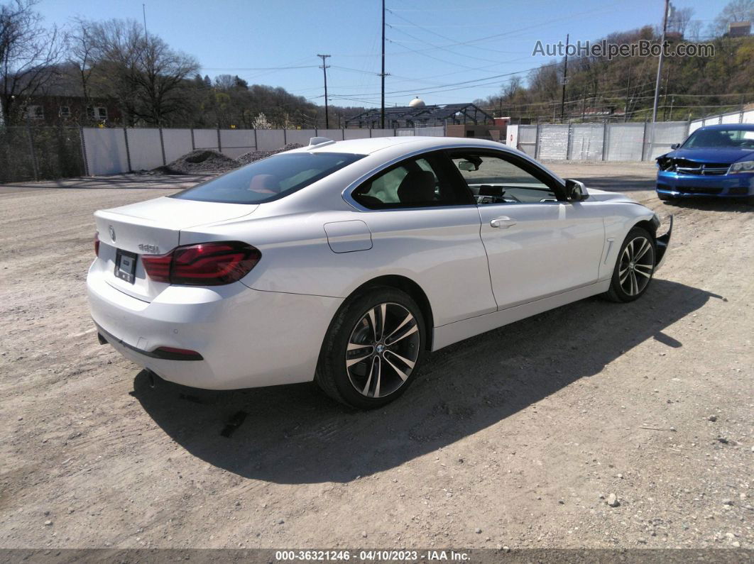 2020 Bmw 4 Series 440i Xdrive White vin: WBA4W9C04LAG90043