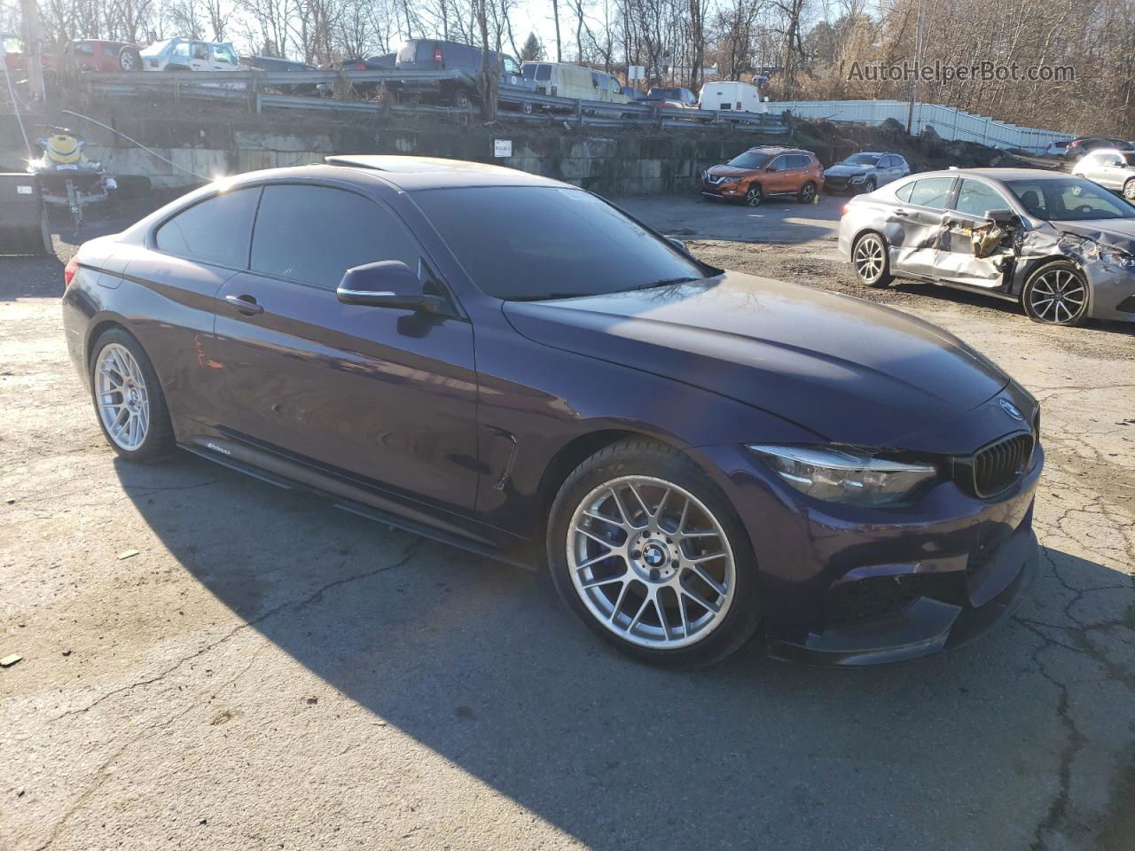 2018 Bmw 440xi  Purple vin: WBA4W9C50JAB95220