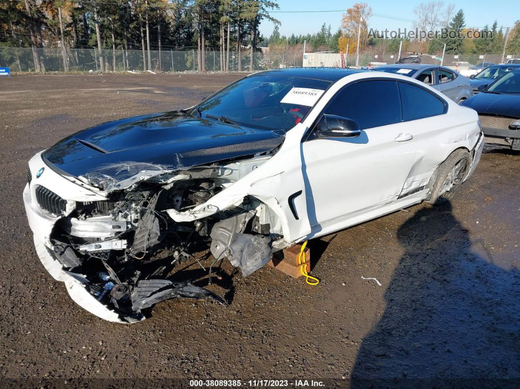 2018 Bmw 440i Xdrive White vin: WBA4W9C59JAC09163