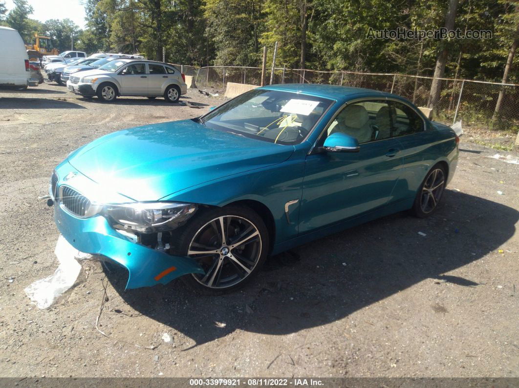 2020 Bmw 4 Series 430i Teal vin: WBA4Z1C01L5N23931