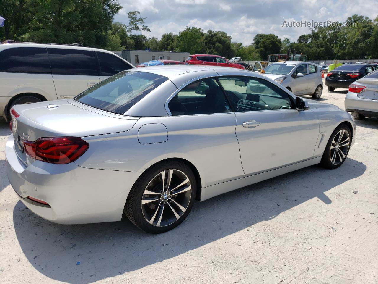 2020 Bmw 430i  Silver vin: WBA4Z1C05L5N68838