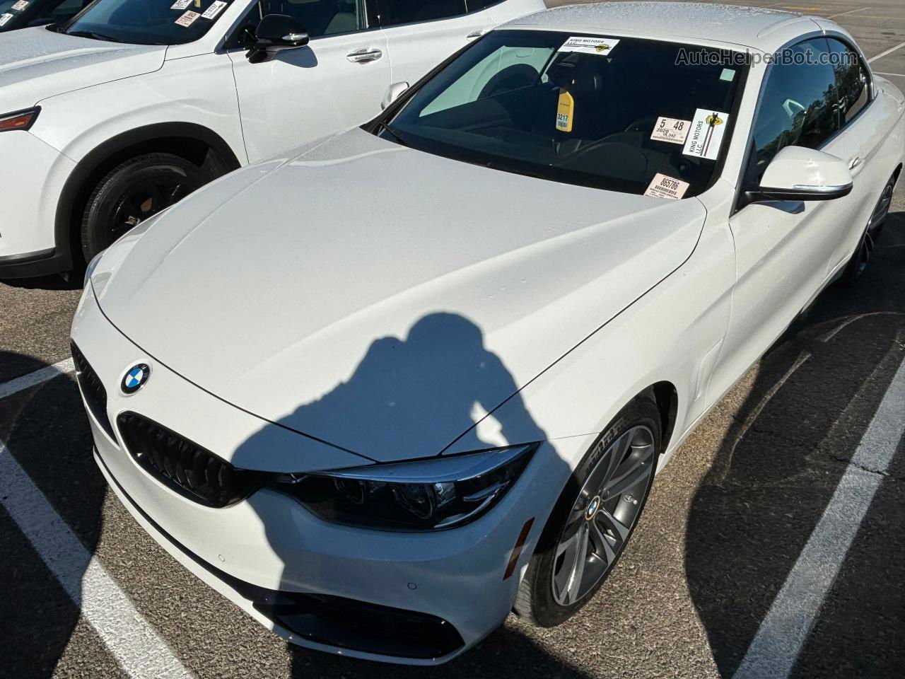 2020 Bmw 430i  White vin: WBA4Z1C06L5N02394