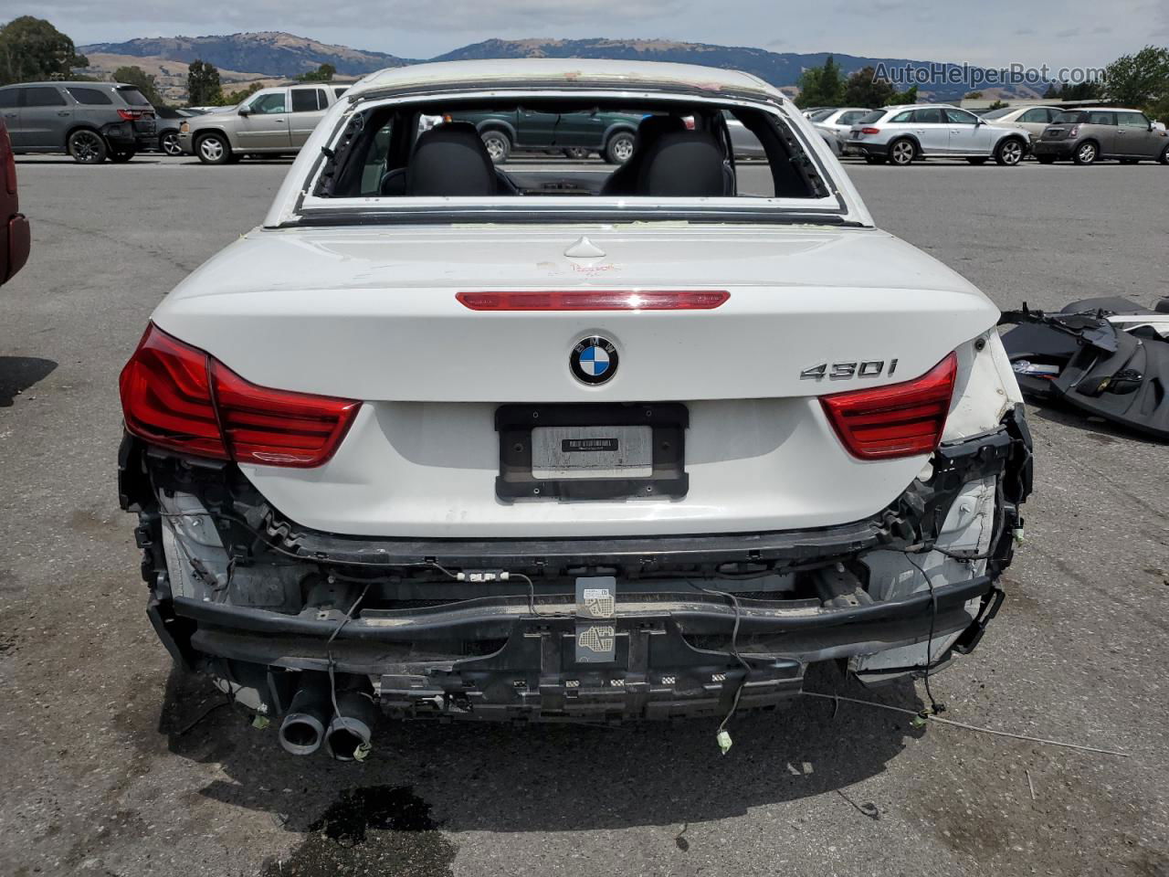 2018 Bmw 430i  White vin: WBA4Z1C51JEC59945