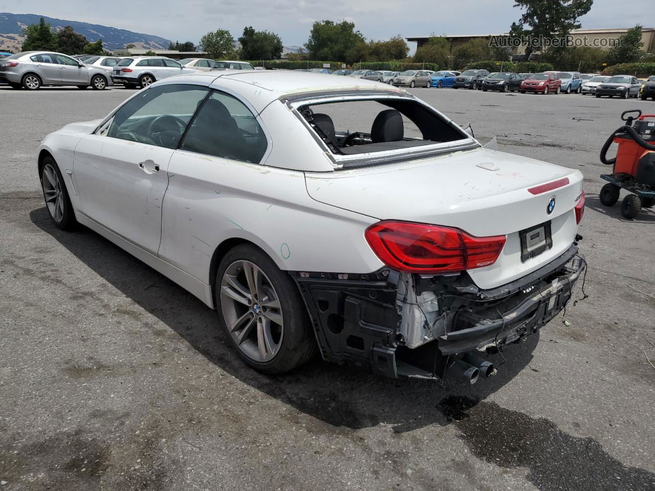 2018 Bmw 430i  White vin: WBA4Z1C51JEC59945