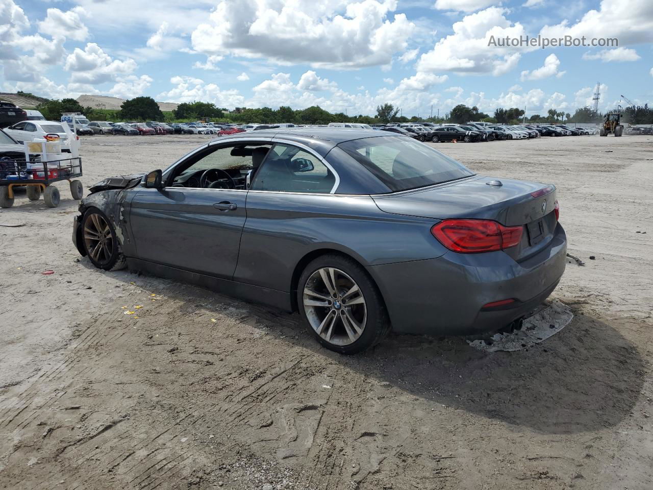 2018 Bmw 430i  Gray vin: WBA4Z1C51JEC60724