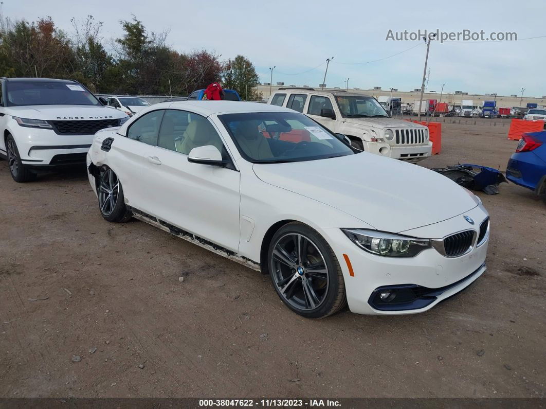 2018 Bmw 430i White vin: WBA4Z1C53JEC71580