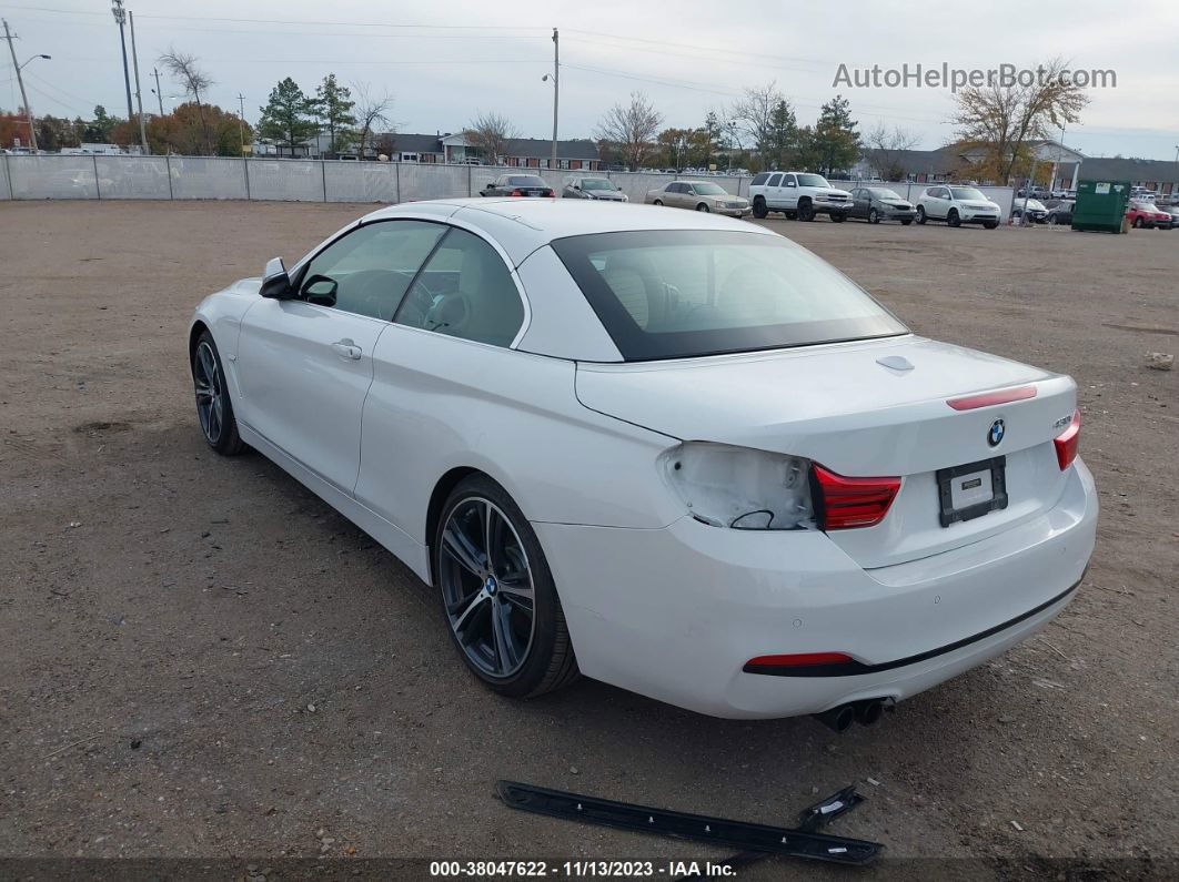 2018 Bmw 430i White vin: WBA4Z1C53JEC71580