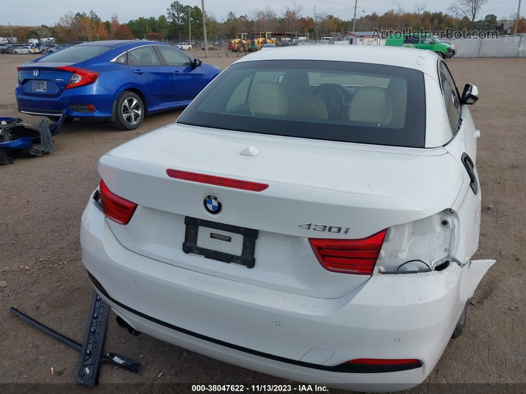 2018 Bmw 430i White vin: WBA4Z1C53JEC71580