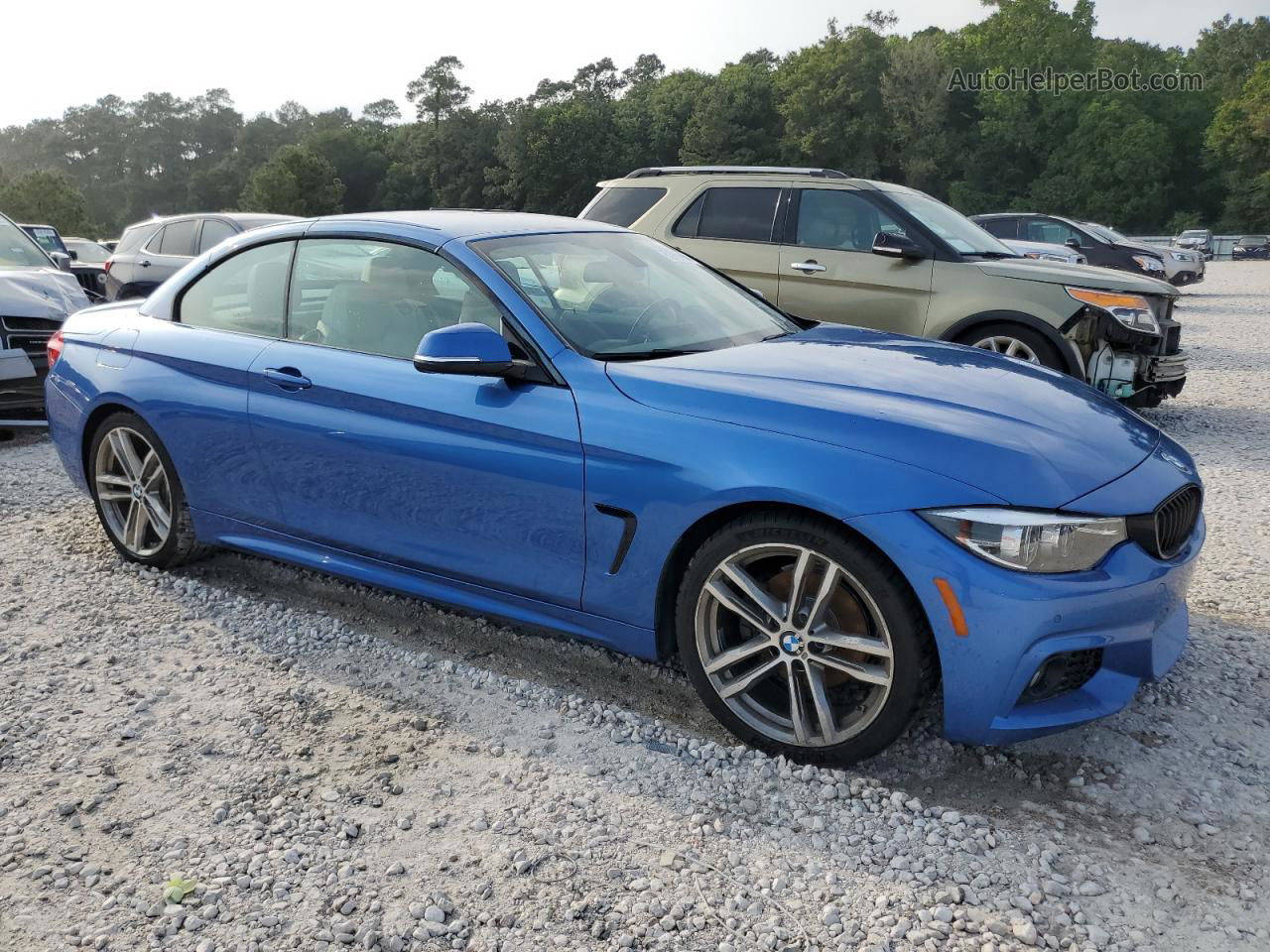 2018 Bmw 430i  Blue vin: WBA4Z1C53JEE43834