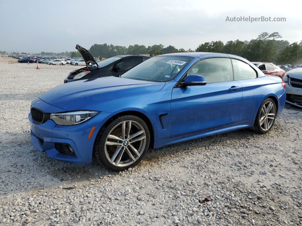 2018 Bmw 430i  Blue vin: WBA4Z1C53JEE43834