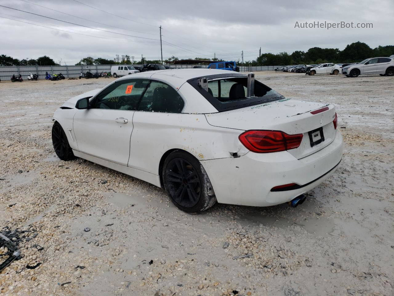 2018 Bmw 430i  White vin: WBA4Z1C54JEC60183