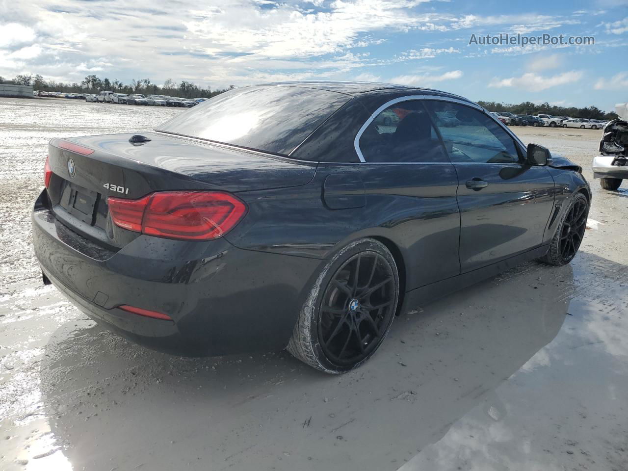 2018 Bmw 430i Черный vin: WBA4Z1C54JEC60572