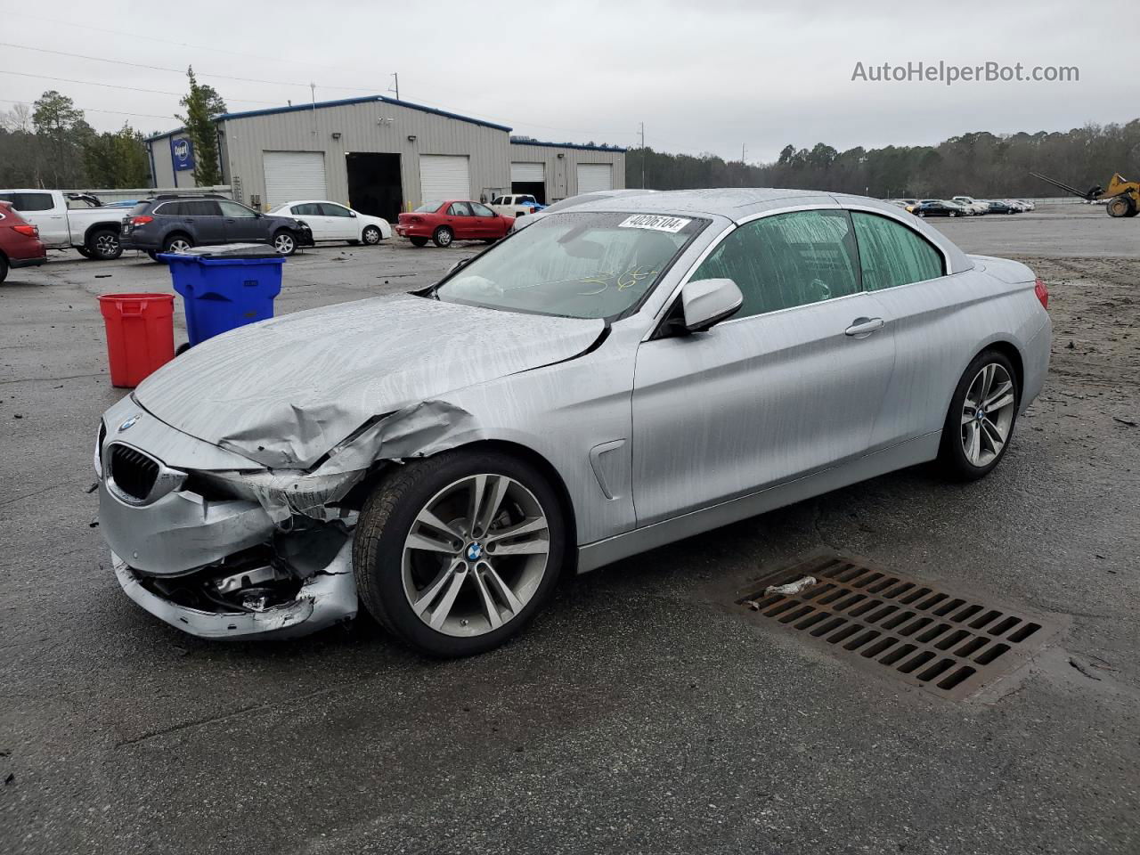 2018 Bmw 430i  Серебряный vin: WBA4Z1C56JEC58614