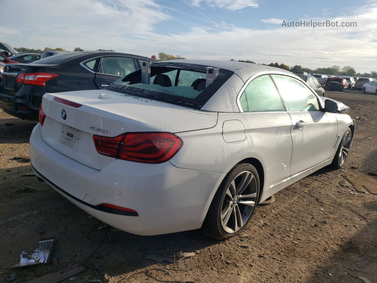 2018 Bmw 430i  Белый vin: WBA4Z1C56JEC59682