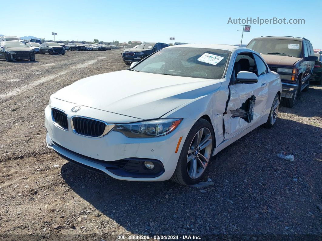 2018 Bmw 430i   White vin: WBA4Z1C56JEC60766