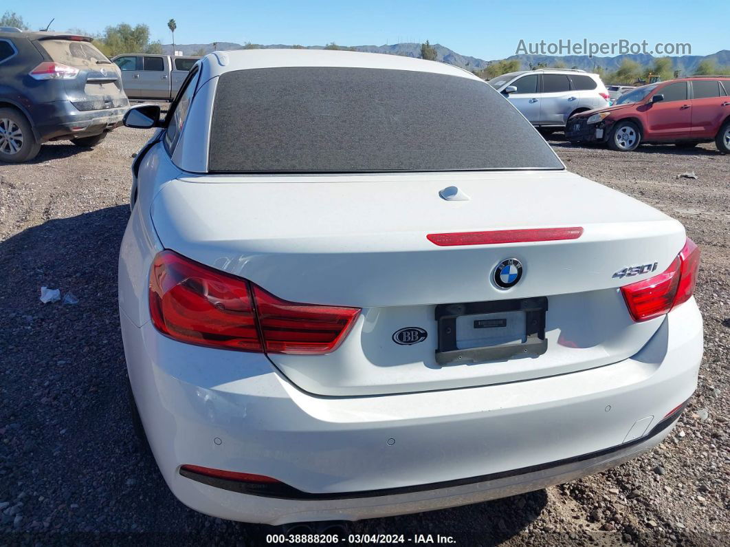 2018 Bmw 430i   White vin: WBA4Z1C56JEC60766