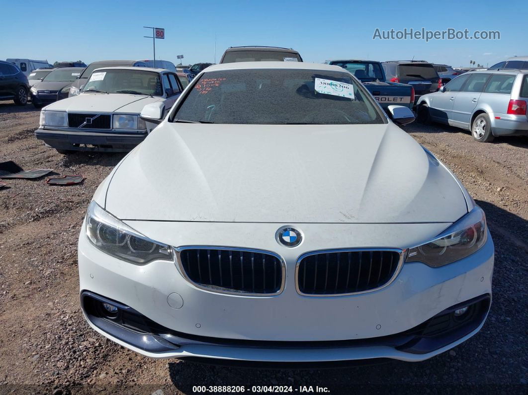 2018 Bmw 430i   White vin: WBA4Z1C56JEC60766