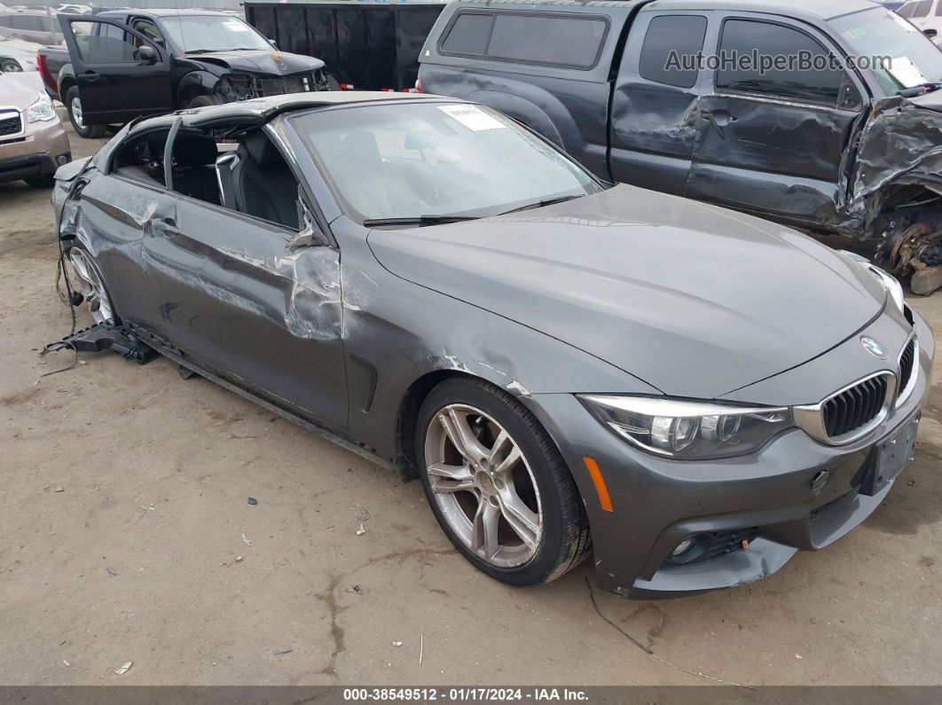 2018 Bmw 430i   Gray vin: WBA4Z1C57JEC56242