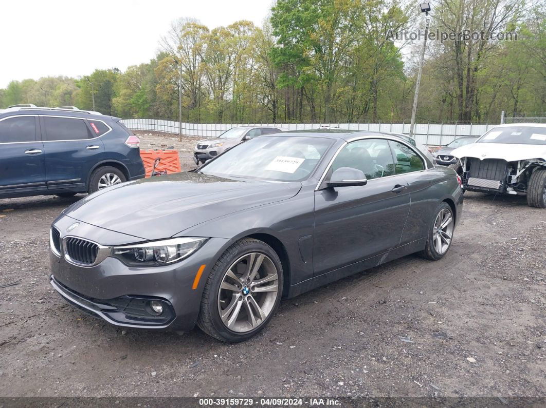 2018 Bmw 430i   Gray vin: WBA4Z1C57JEC70187