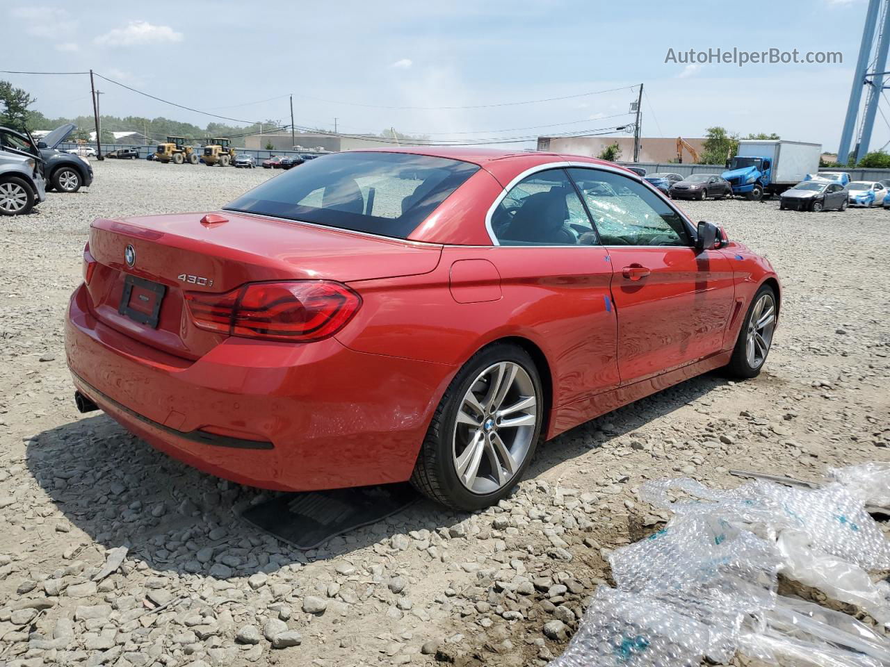 2018 Bmw 430i  Красный vin: WBA4Z1C57JEC70190